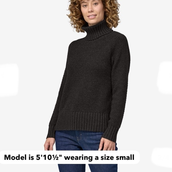 New Patagonia Recycled Cashmere Turtleneck night plum size Small w/tags⭐️⭐️⭐️⭐️ - Picture 16 of 17